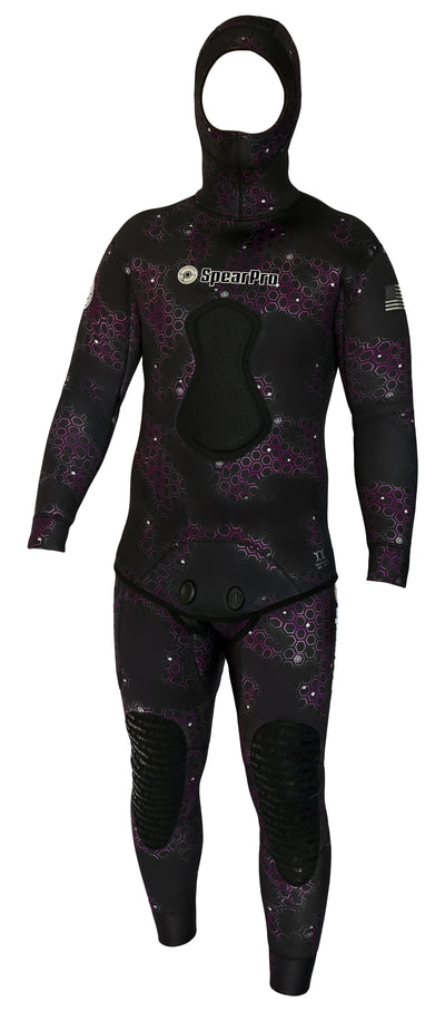 SpearPro Cabrilla Fuchsia Mens Wetsuit - 7mm