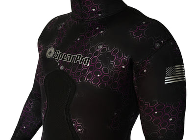 SpearPro Cabrilla Fuchsia Mens Wetsuit - 5mm
