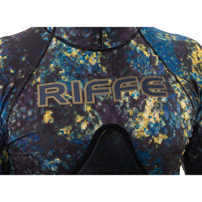 Riffe Long Sleeve Hooded Rash Guard w/ Beavertail - Aurum-Tek - TOP ONLY