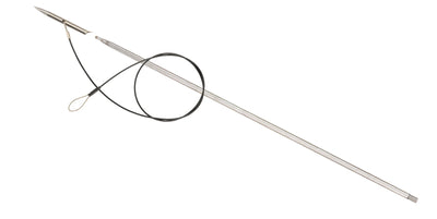 Riffe Mini Single Fin Pole Spear Slip Tip Assembly - 5/16" (8mm) with 24 Thread - Mamba + Mamba Roller