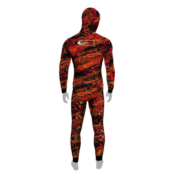 Epsealon Fusion Red 5mm ウェットスーツ新品　上下セット Spearfishing jackets neoprene Epsealon Red Fusion skin Size T1