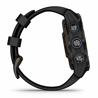 Garmin Descent Mk3i – 43 mm Carbon Gray DLC Titanium with Black Silicone Band