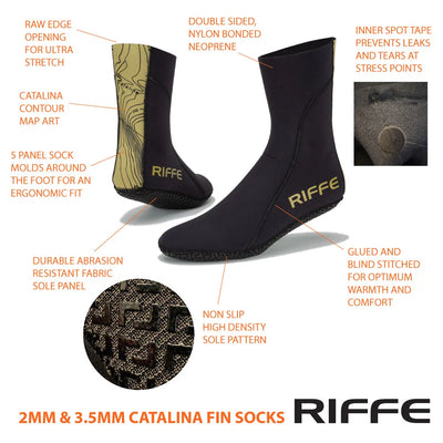 RIFFE Catalina 2mm Fin Sock