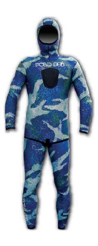 PoloSub Lined Open Cell Blue Camo Womens Wetsuit 3.5mm
