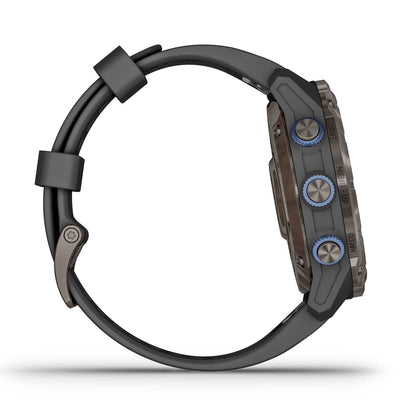 Garmin Descent Mk3i – 51 mm Carbon Gray DLC Titanium with Black Silicone Band