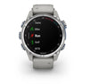 Garmin Descent Mk3 – 43 mm Stainless Steel with Fog Gray Silicone Band