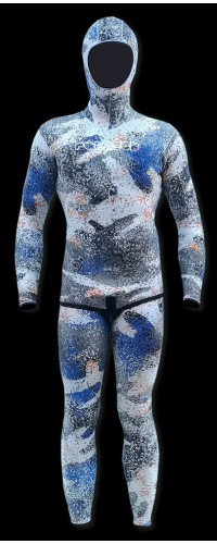 PoloSub Lined Open Cell Snow Camo Men's Wetsuit 3.5mm