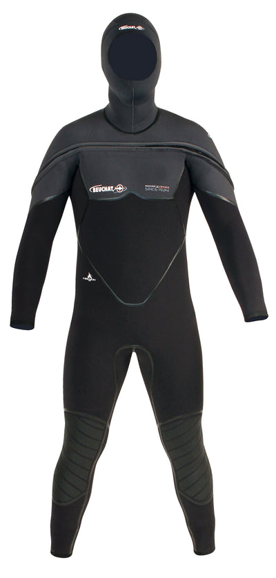 Beuchat Med C-Zip man Overall 8/7mm semi dry suit with hood