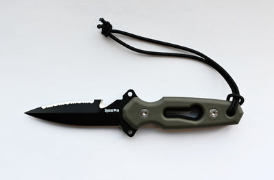 SpearPro Ranger Dagger 3.5" Stainless Steel Dive Knife Teflon Coated