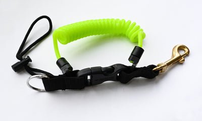 Coil Lanyard with Brass Clip